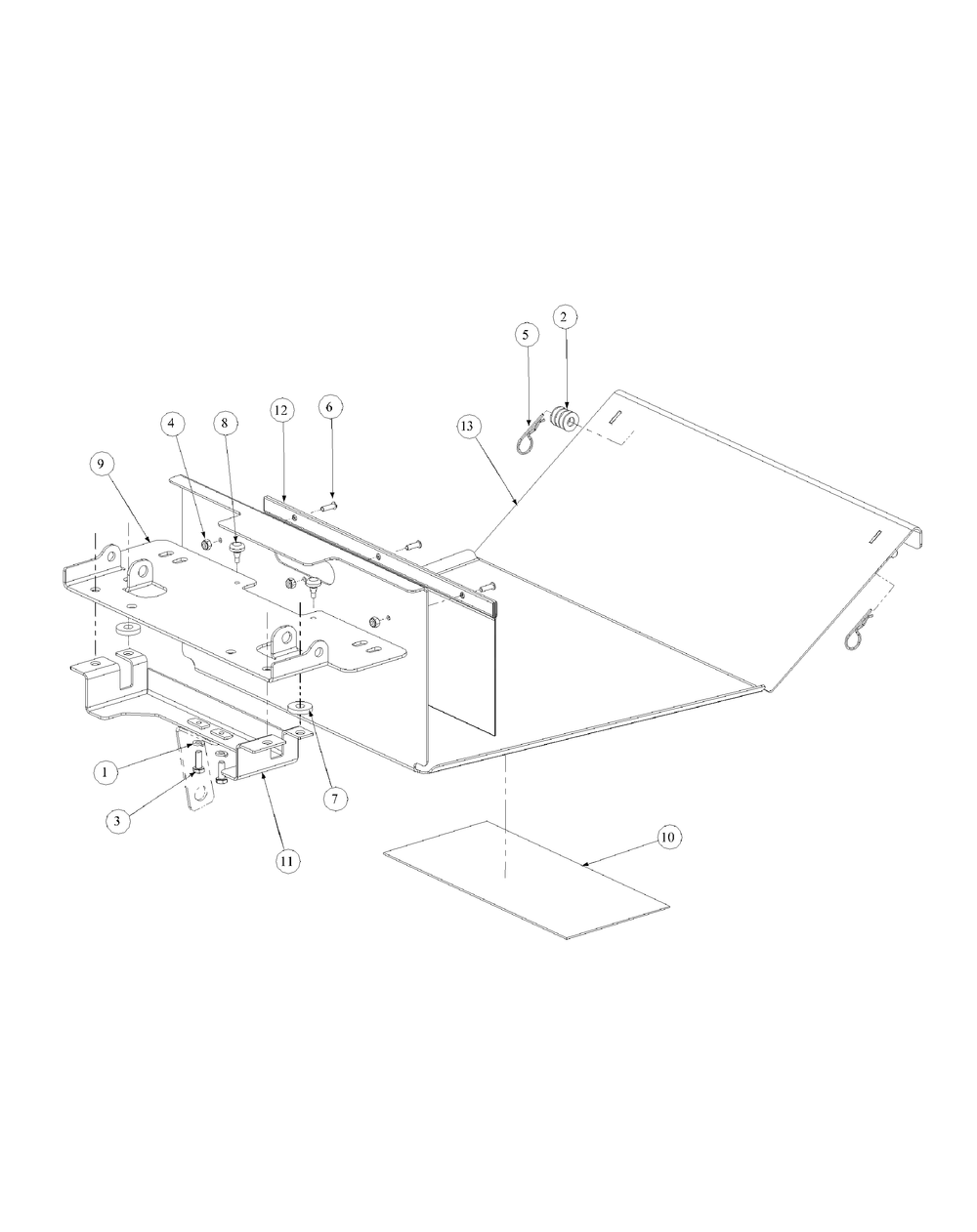 Floor Panel Assembly Diagram and Parts List for M72-GN33 53BB5FJZ750-33HP-OHV Cub Cadet Lawn Tractor